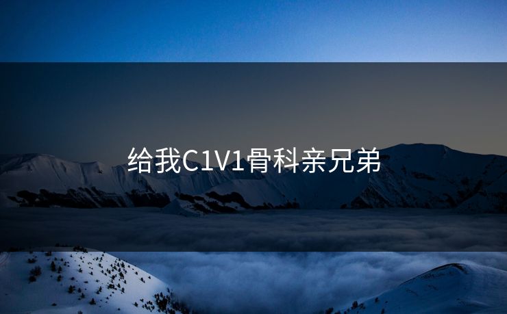 给我C1V1骨科亲兄弟